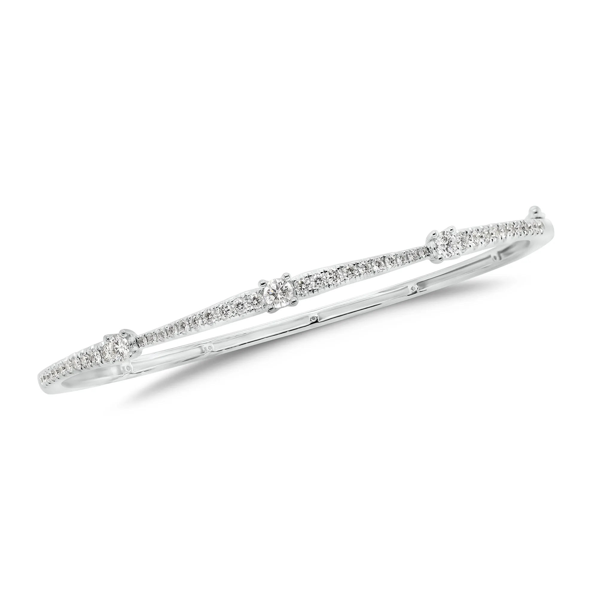 Diamond Tapered Bangle Bracelet