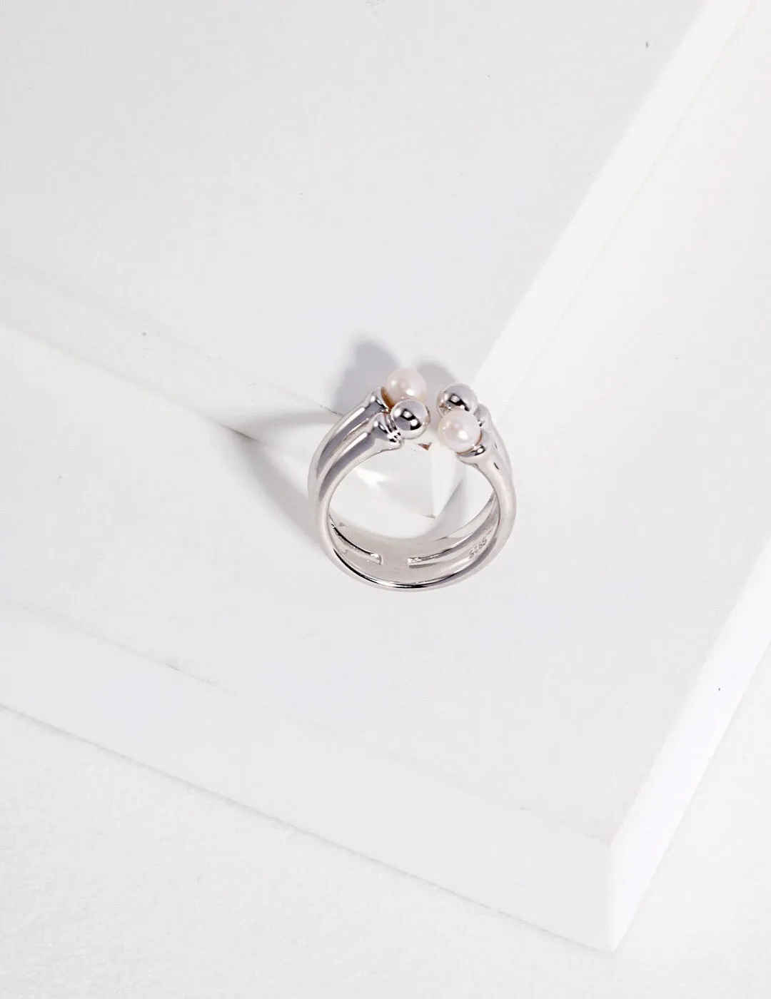 Double Band Stacking Ring in Gold Vermeil