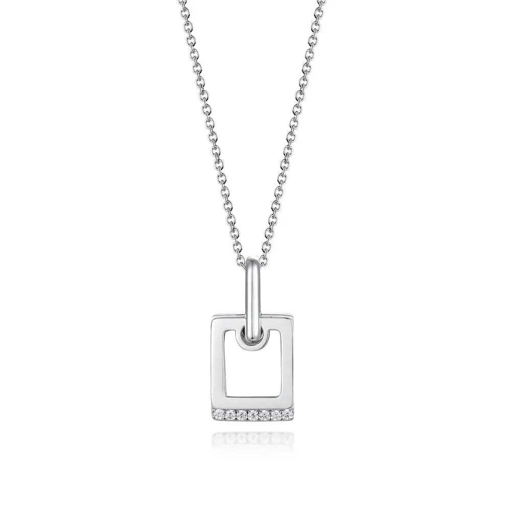Dual Open Square Pendant