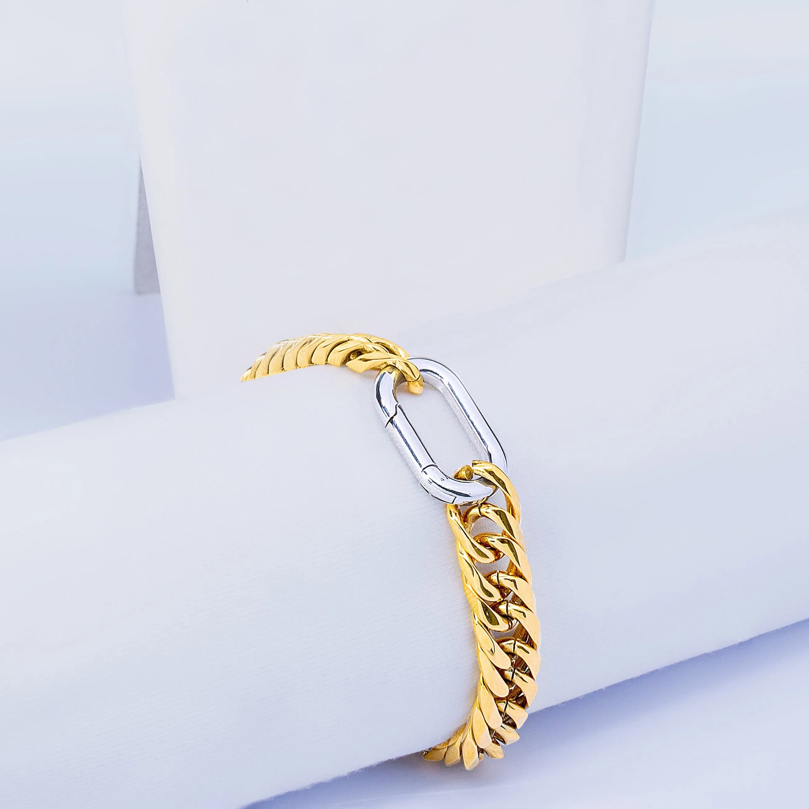Elegant Stainless Steel Necklace and Bracelet Set