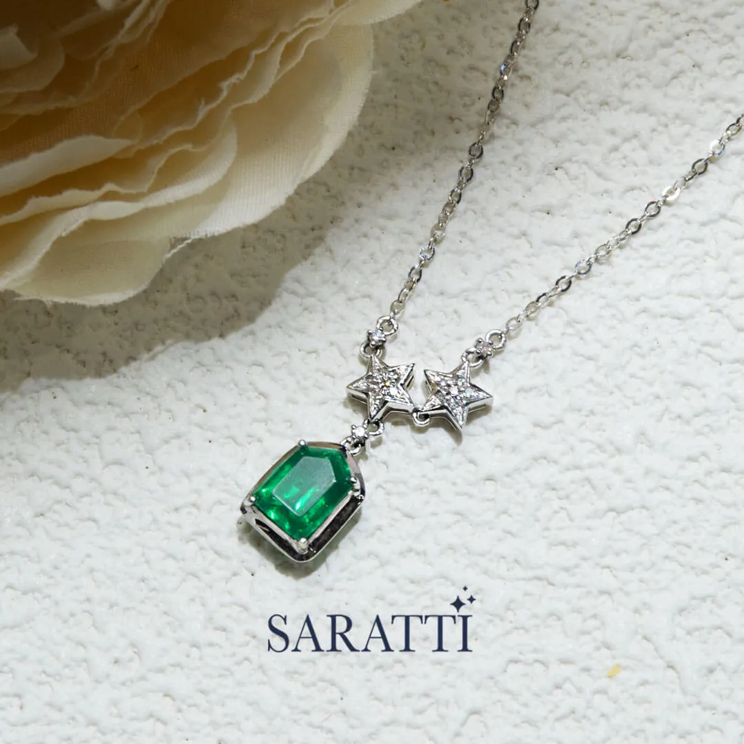 Esprit de Nature Emerald & Diamond Pendant