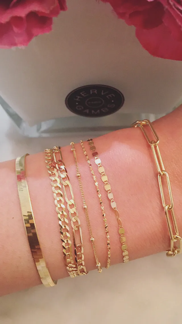 Flora Figaro Bracelet // 10k Italian Solid Gold