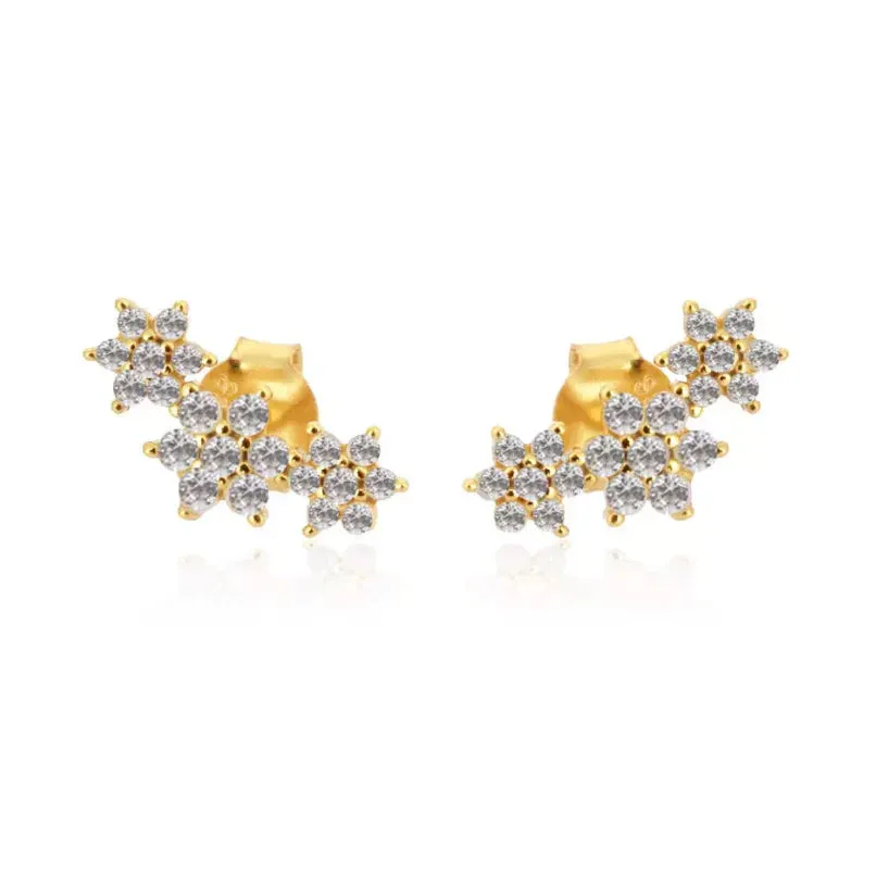 Flower Climber Earrings