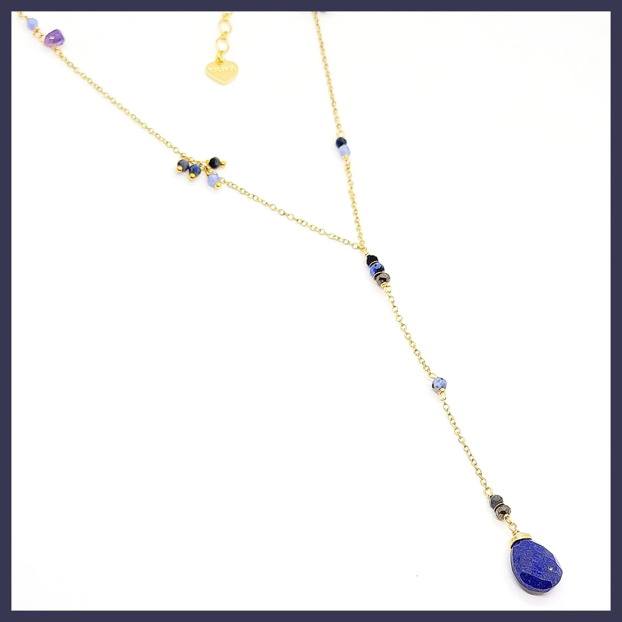 Gemstone "Y" Necklace