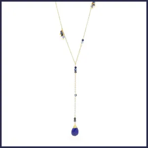 Gemstone "Y" Necklace