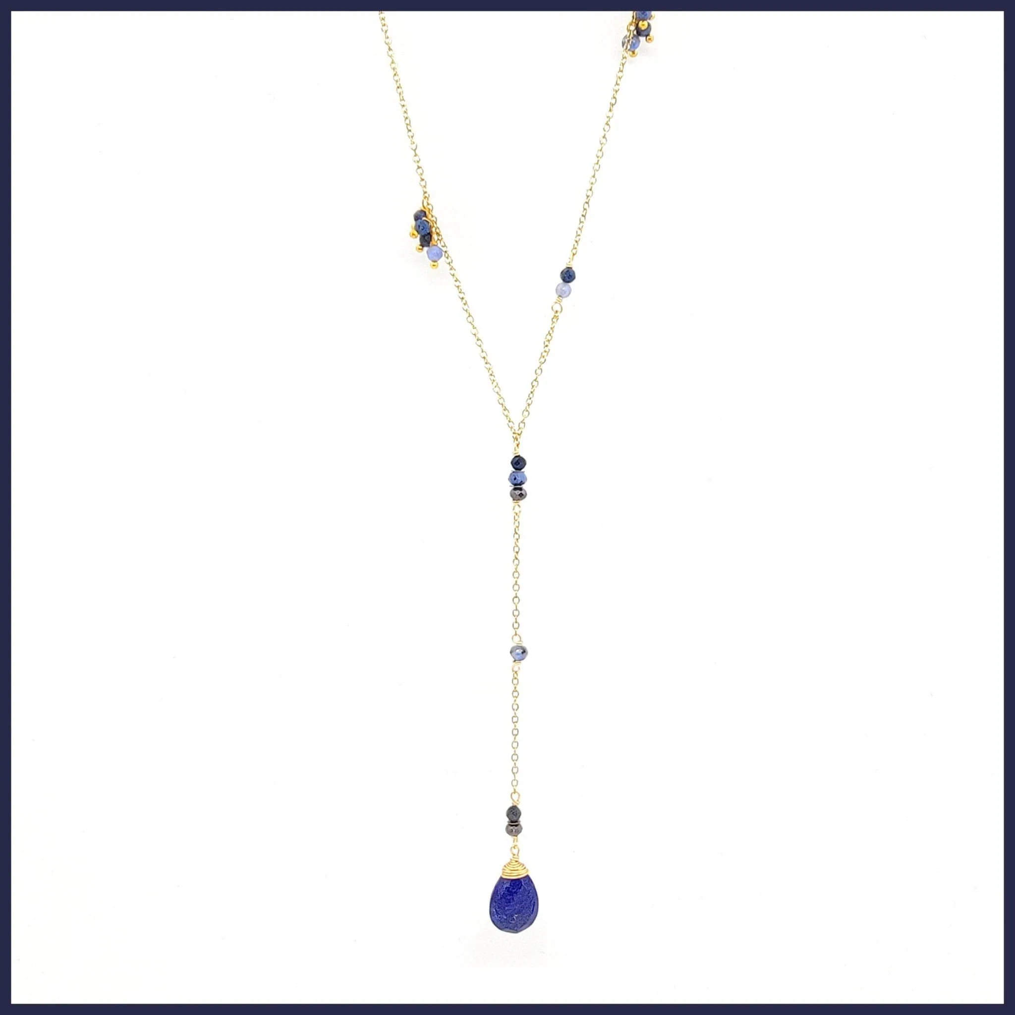 Gemstone "Y" Necklace