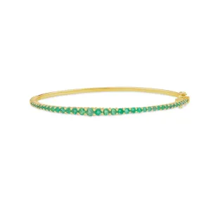 Gold Bracelet With Emeralds