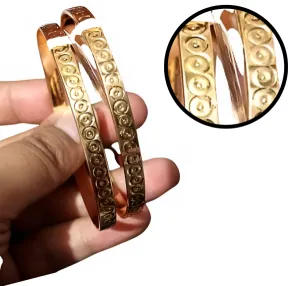 Gold Dotted  Bracelet Kara