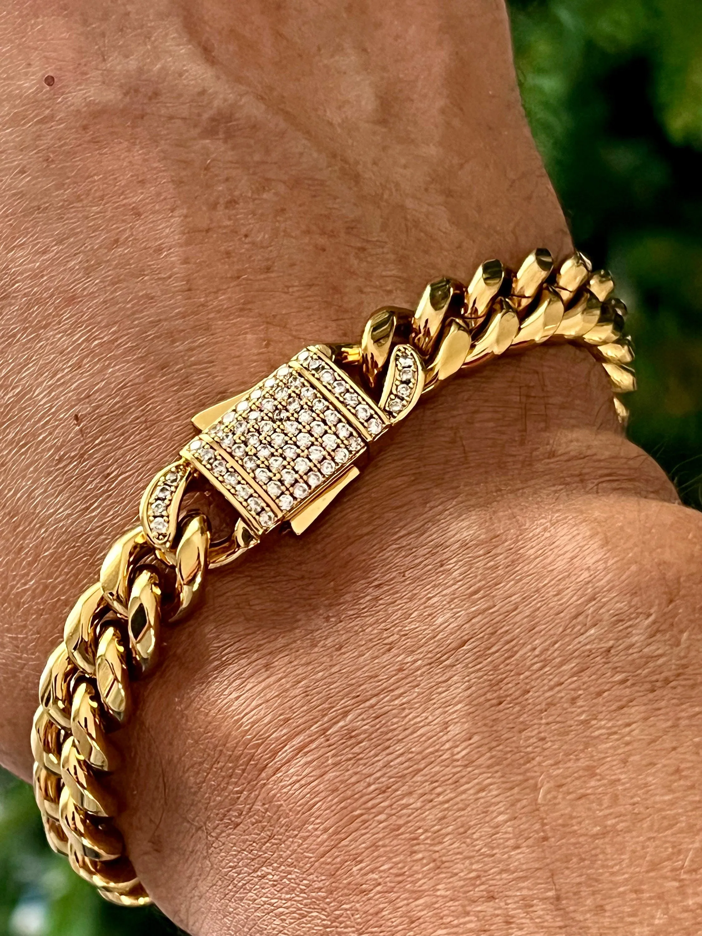 Gold Filled Link Bracelet Men's Chic and Trendy Bracelet