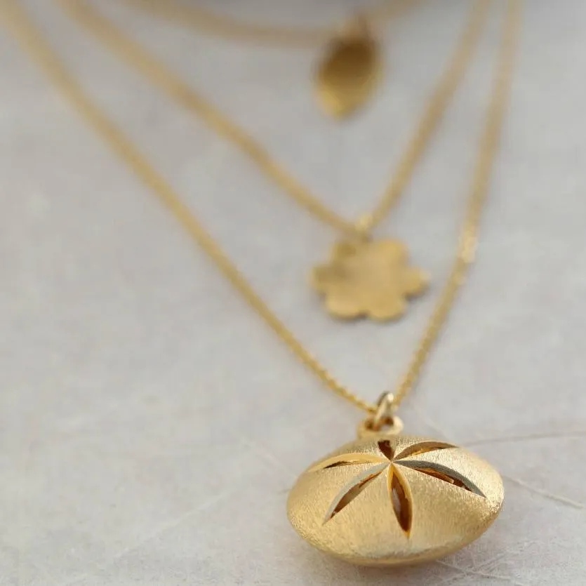 Gold Layered Necklaces Set