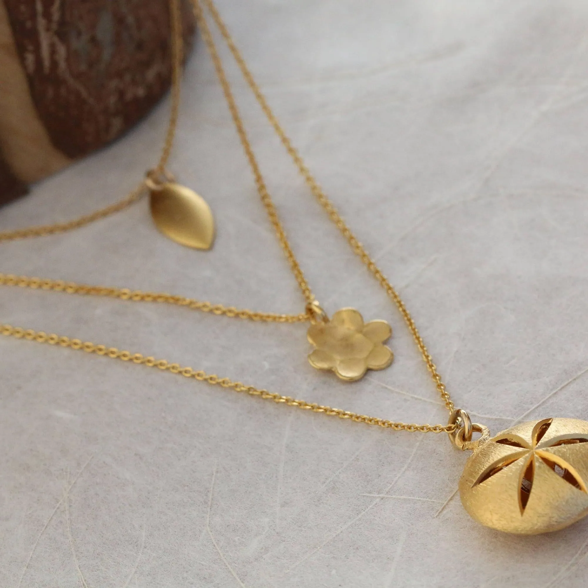 Gold Layered Necklaces Set