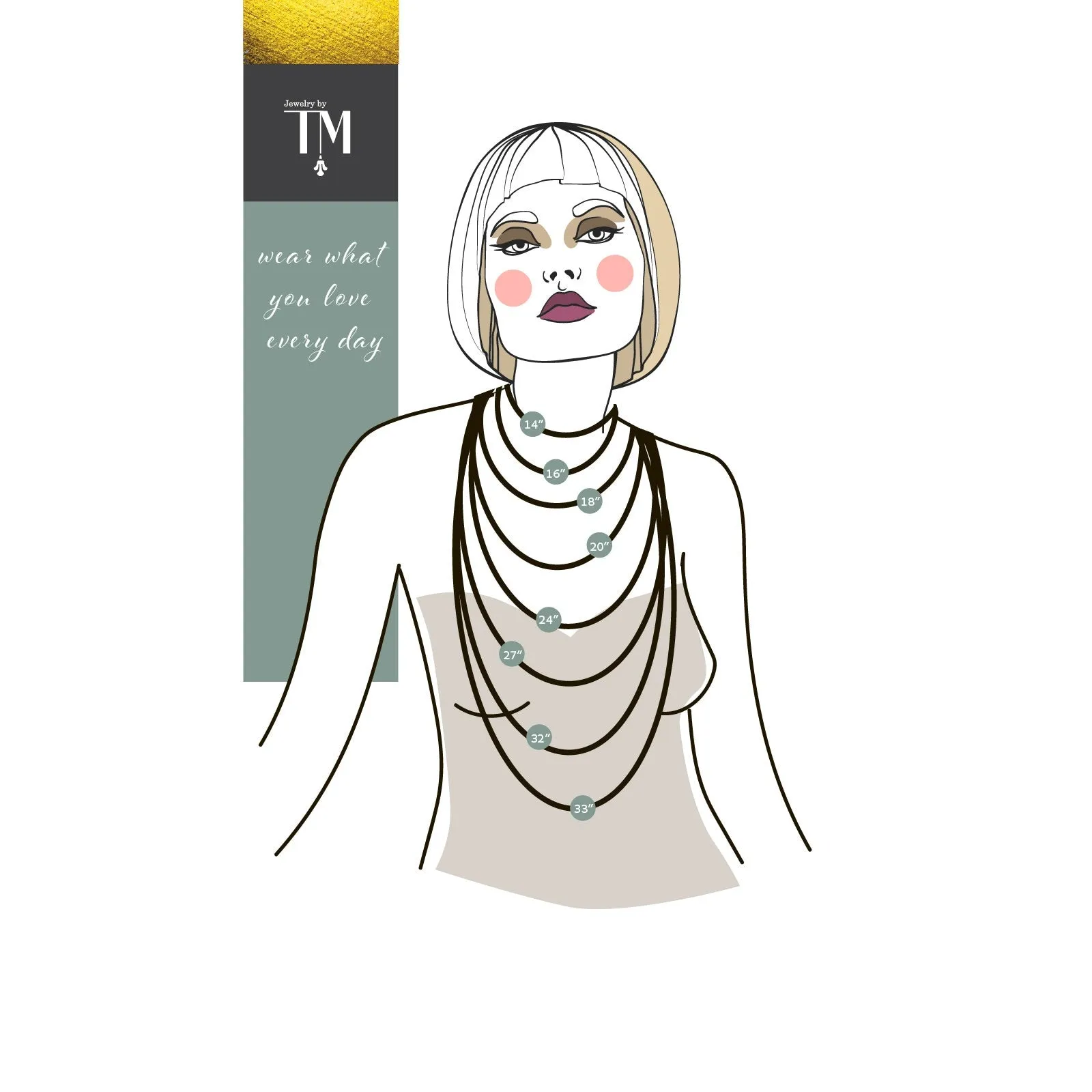 Gold Layered Necklaces Set