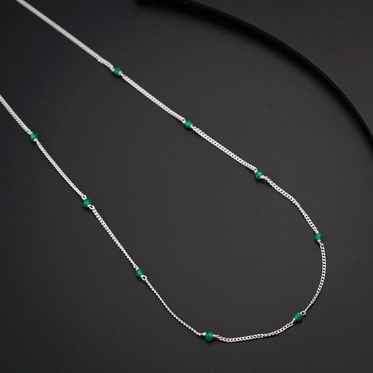 Green Onyx Chain: Short