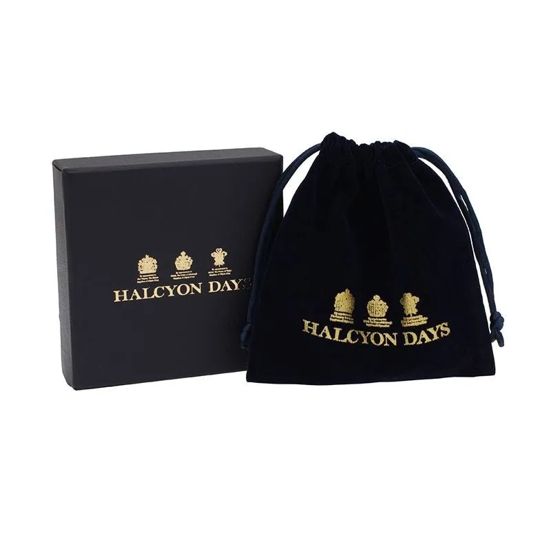 Halcyon Days "Agama Deep Cobalt, Bluebell & Gold" Bangle
