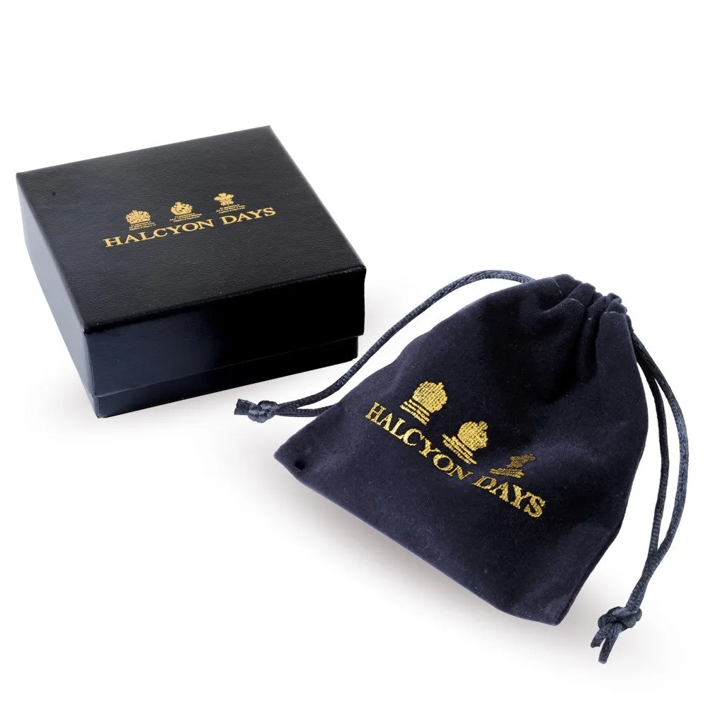 Halcyon Days "Race Horse Deep Cobalt & Gold" Bangle
