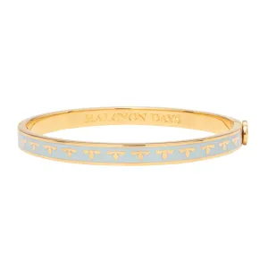 Halcyon Days "Skinny Bee Forget-Me-Not Blue & Gold" Bangle