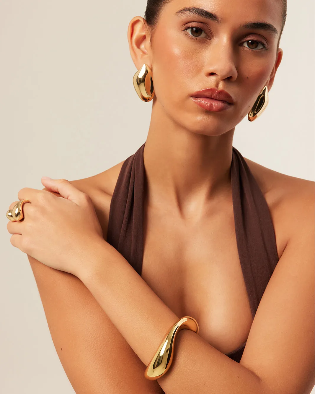 HARMONY BANGLE - GOLD PLATED 18K