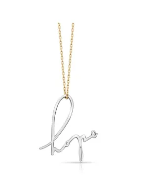Hope Handwriting Necklace