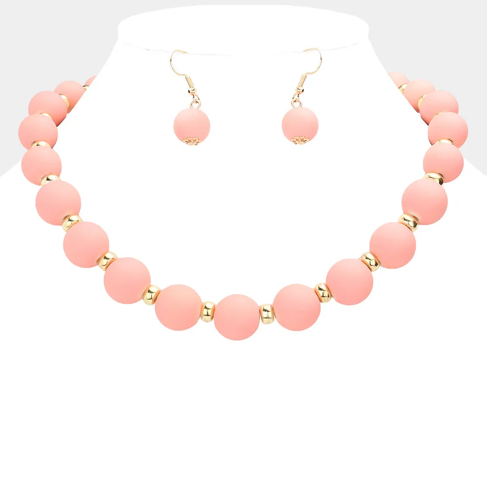 iLLASPARKZ Colored Ball Cluster Necklace