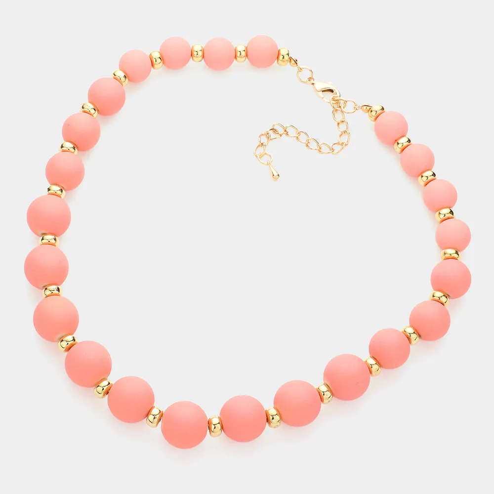iLLASPARKZ Colored Ball Cluster Necklace