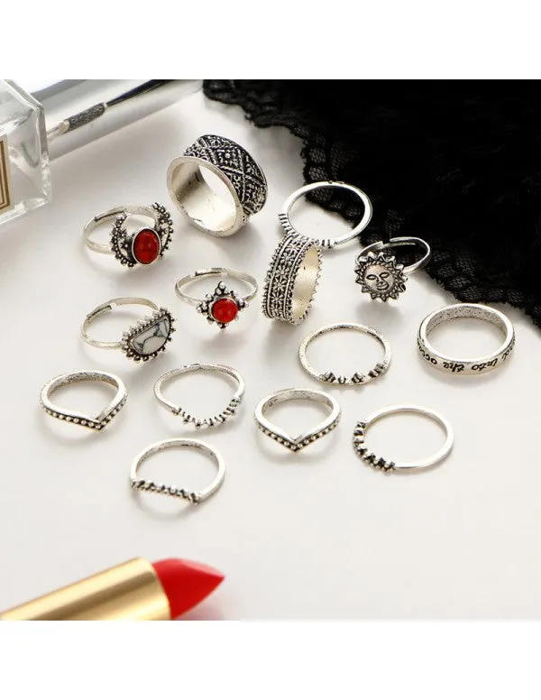 Jewellery For Women Silver Plated Rings Combo