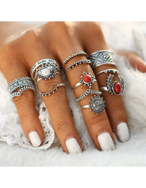 Jewellery For Women Silver Plated Rings Combo
