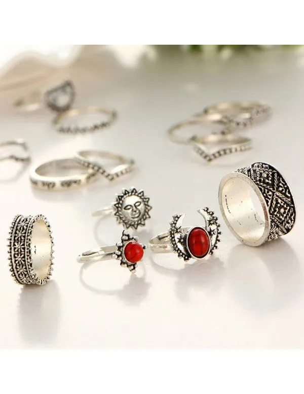 Jewellery For Women Silver Plated Rings Combo