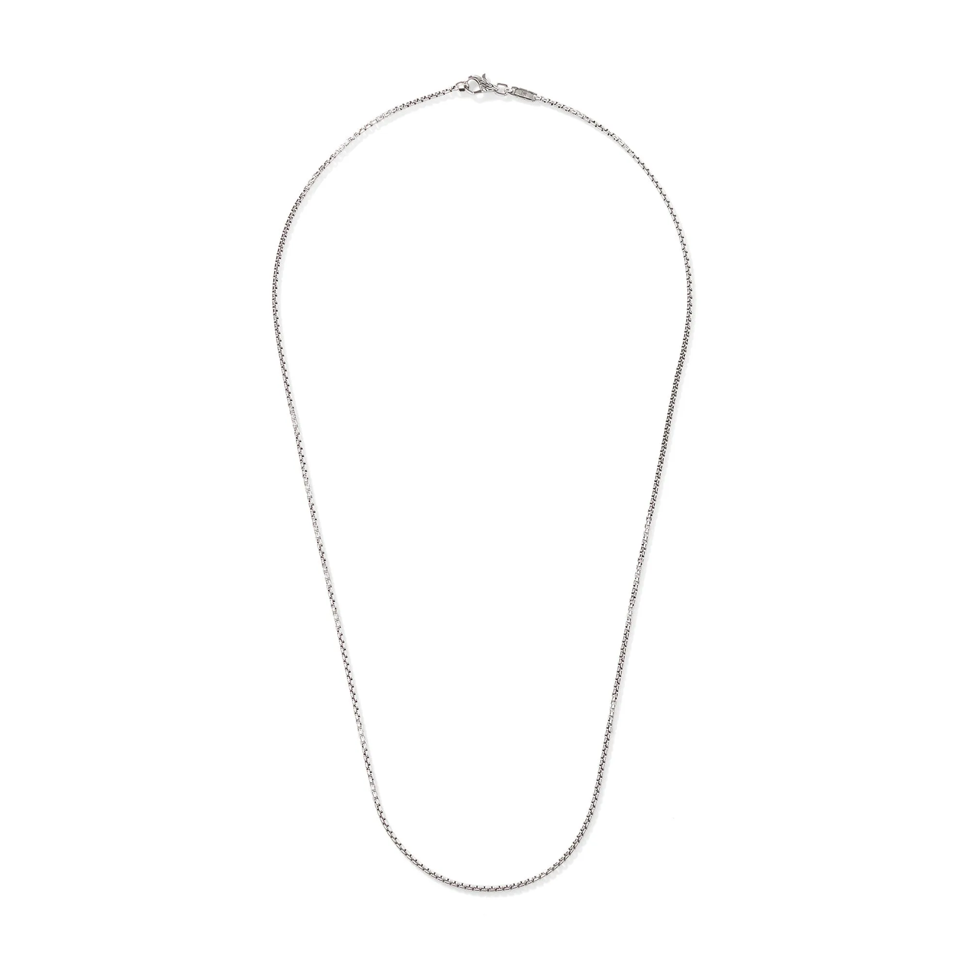 John Hardy 22" Silver 2mm Box Chain Necklace