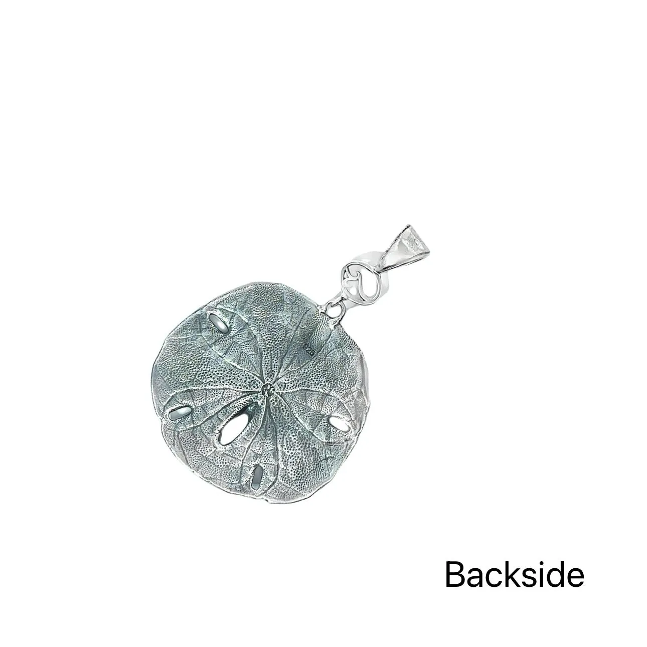 Large Silver Sand Dollar Pendant