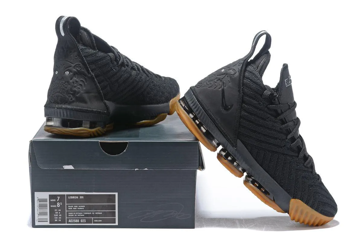 LeBron 16 ALLBlack Platinum Sneaker