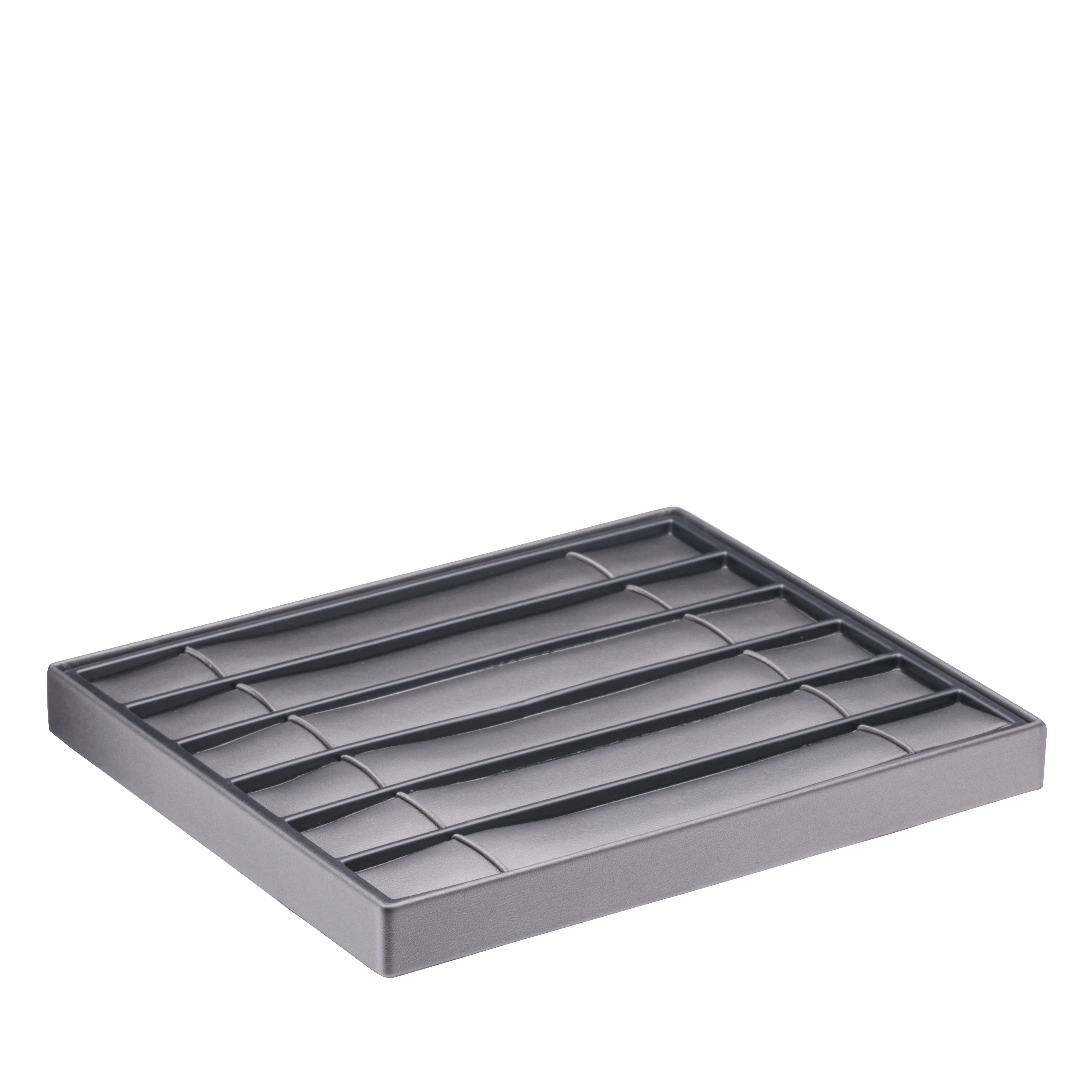Lightweight Stackable 6 Bracelet Tray, Allure Leatherette Display Collection