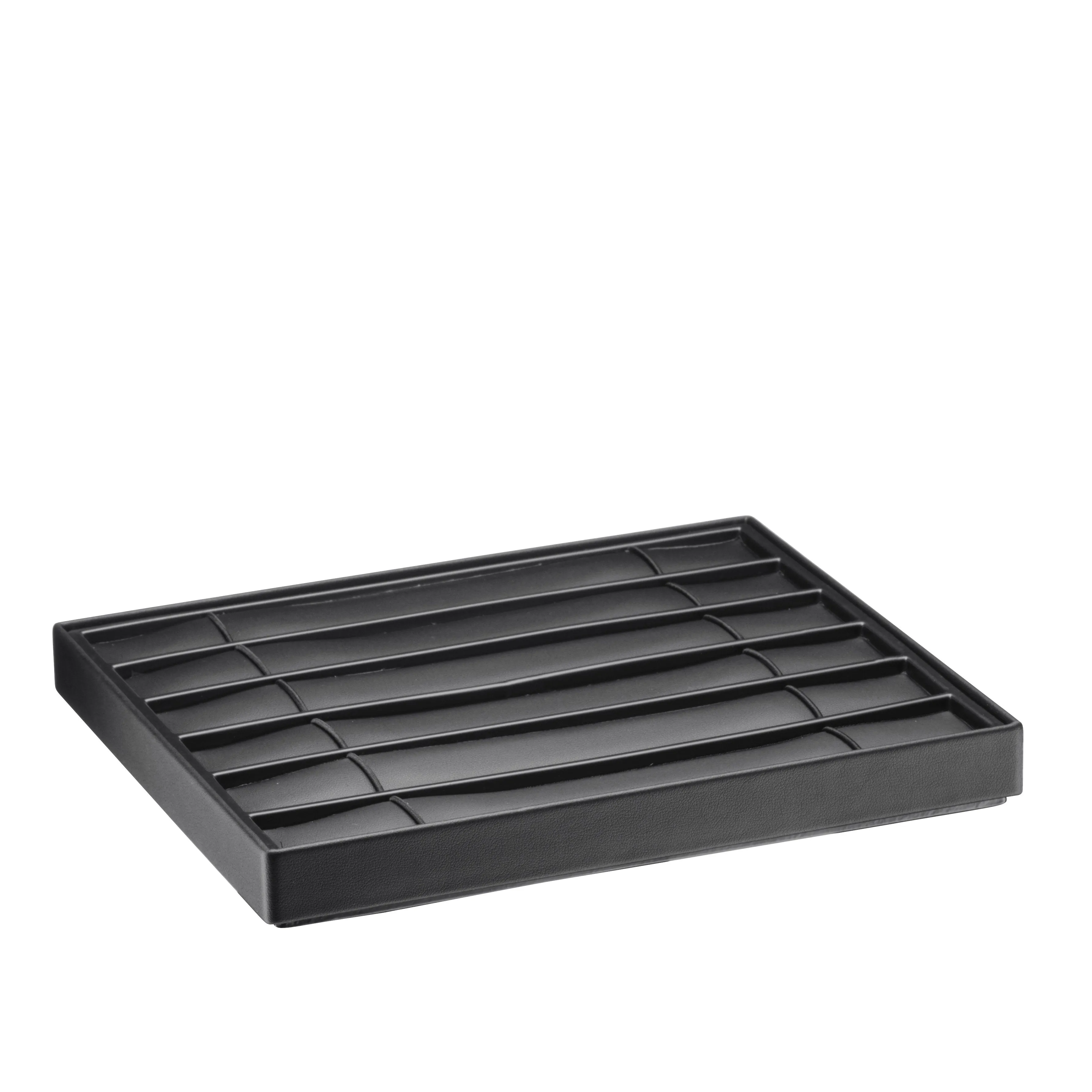Lightweight Stackable 6 Bracelet Tray, Allure Leatherette Display Collection