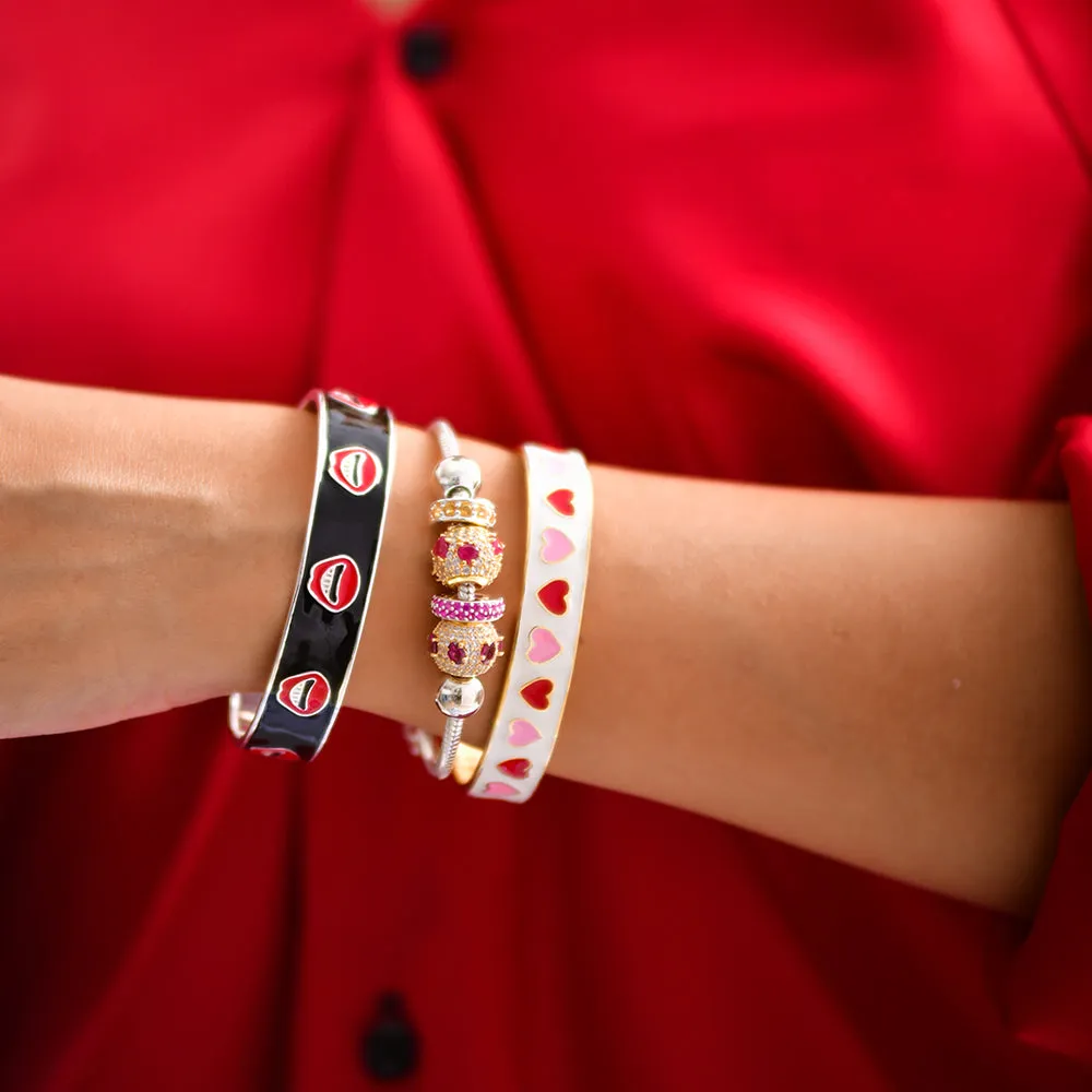 Lip Smacking Enamel Bangle