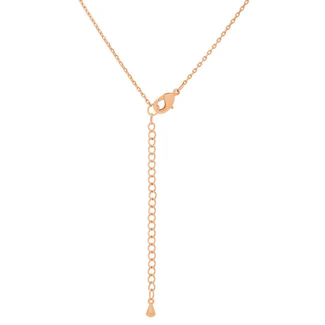 LOVCIA Rose Gold Tone Initial C Necklace