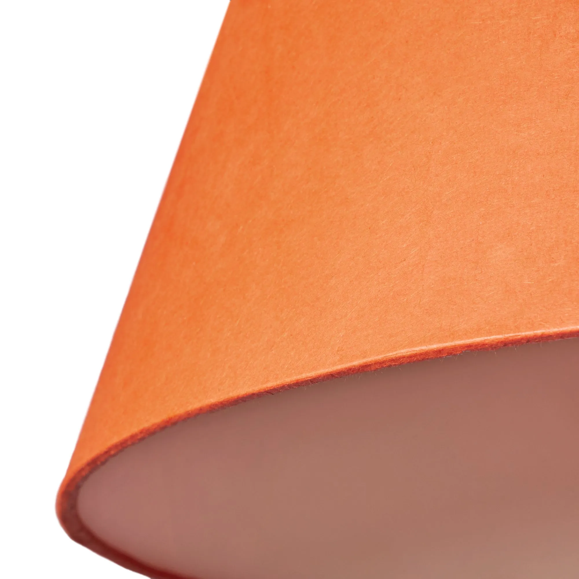 Lutine pendant shade in Papaya hand made parchment
