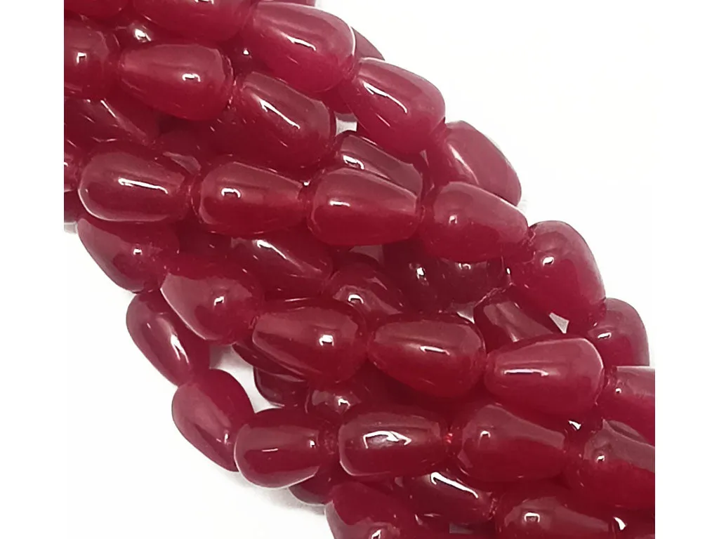 Maroon Drop Natural Jade Stones