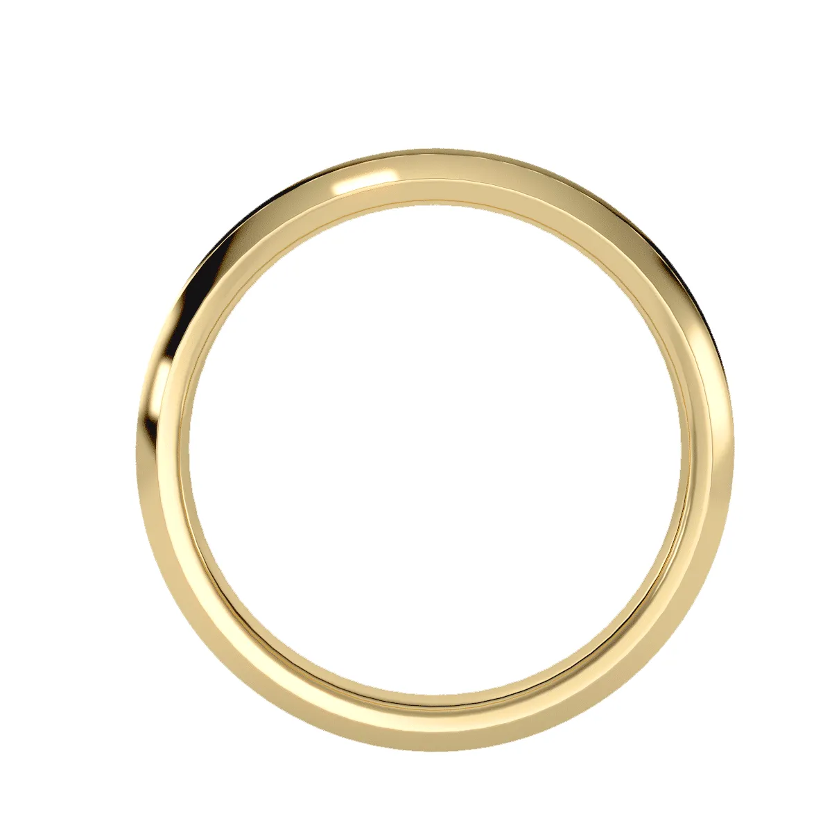 Men's Concave Beveled Edge Wedding Band