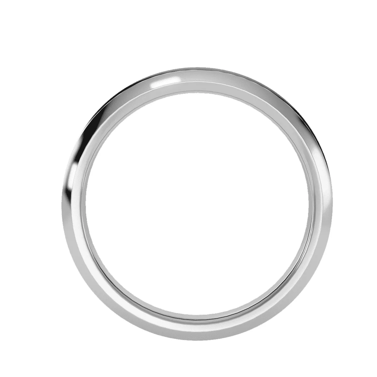 Men's Concave Beveled Edge Wedding Band
