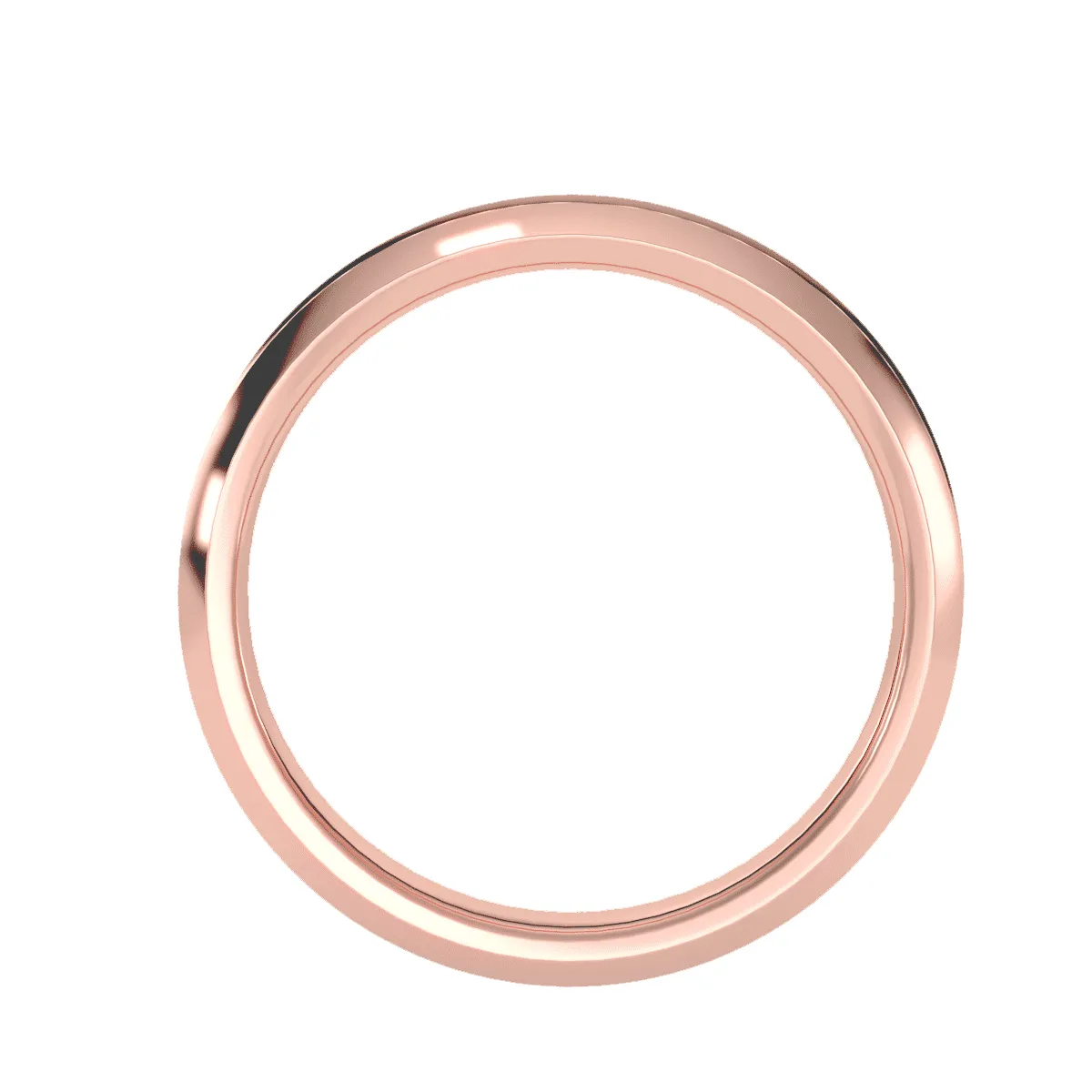 Men's Concave Beveled Edge Wedding Band