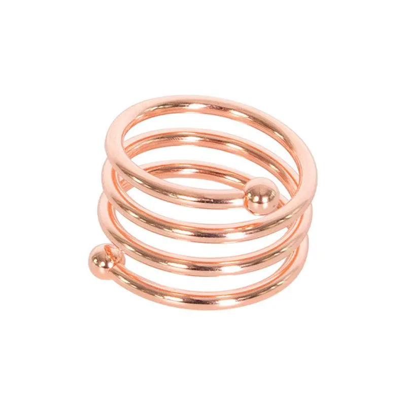 Metal Napkin Ring Western Restaurant Table Towel Napkin Buckle Hotel Wedding Spring Napkin Ring 3 Colors Imitation Gold Rose Gold Silver Table Small Items Restaurant Decoration