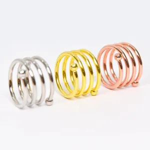 Metal Napkin Ring Western Restaurant Table Towel Napkin Buckle Hotel Wedding Spring Napkin Ring 3 Colors Imitation Gold Rose Gold Silver Table Small Items Restaurant Decoration