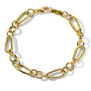 Mixed-Shape Link Bracelet 8"