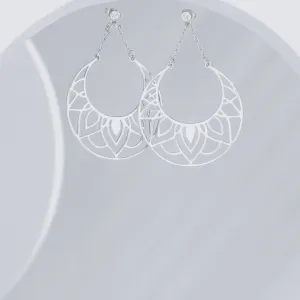 Moon Lotus Earrings