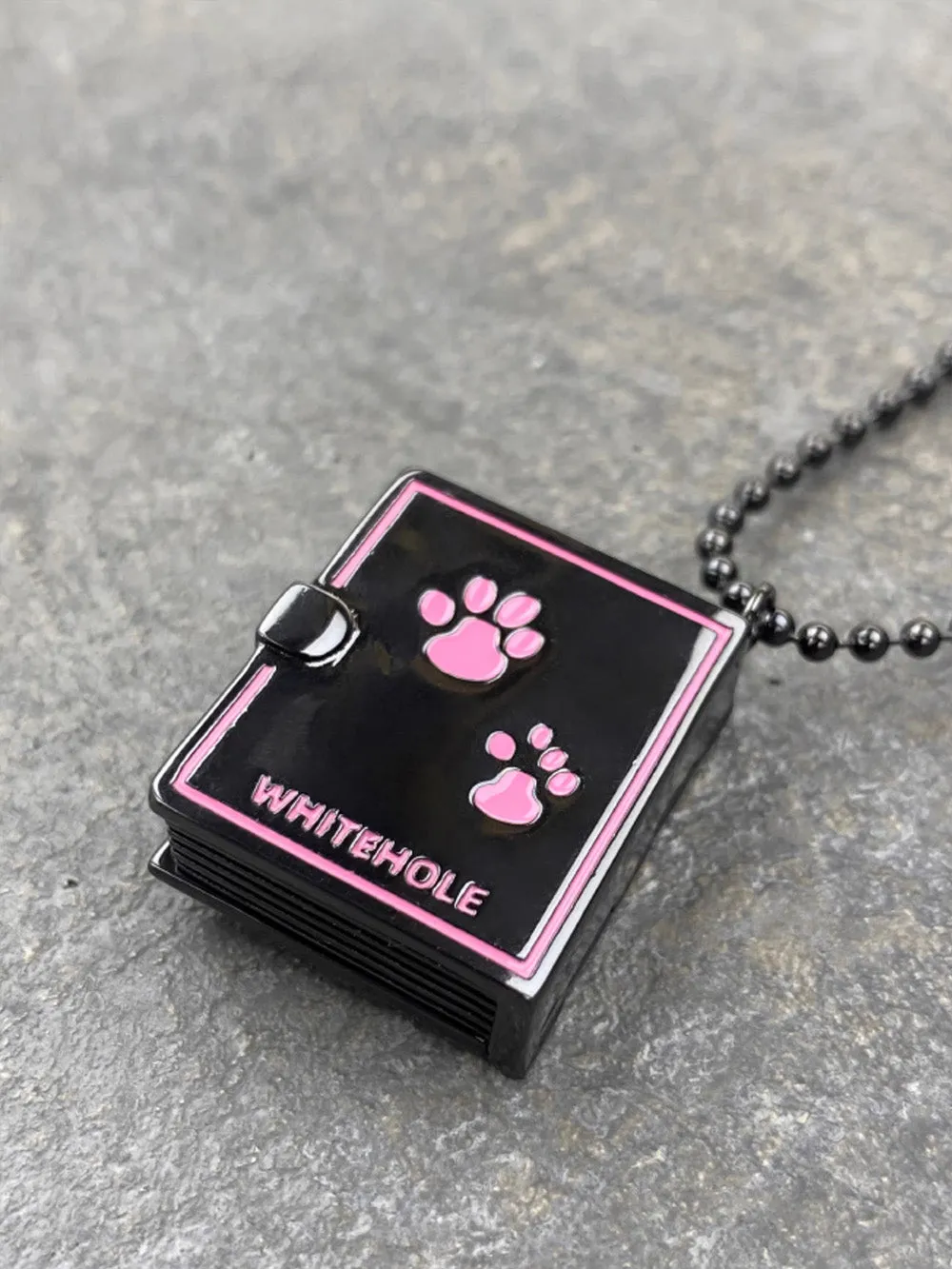 MUKTANK X WHITEHOLE Small Dog Diary Box Unique Necklace