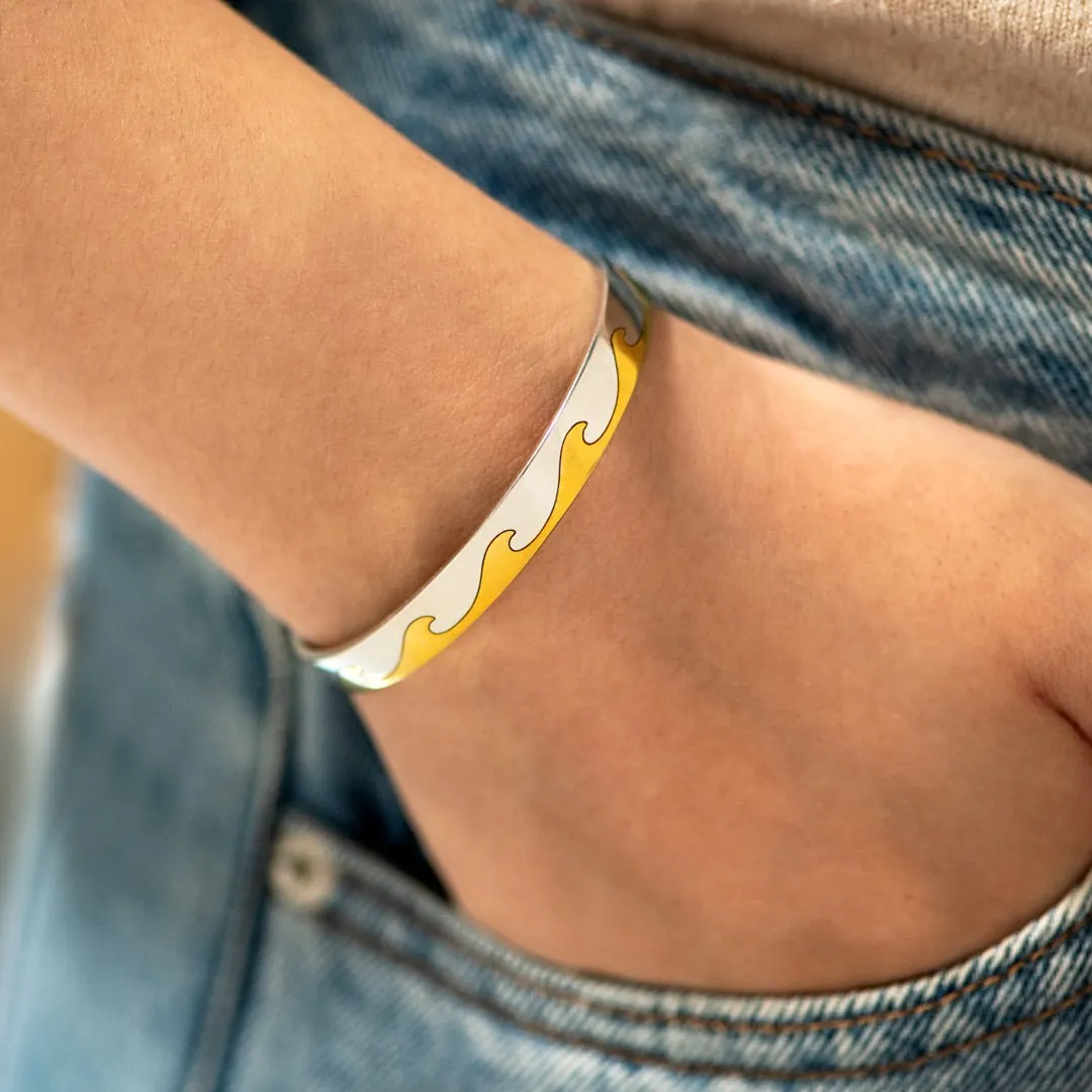 My Badass Girl Gang Waves Minimalist Bangle