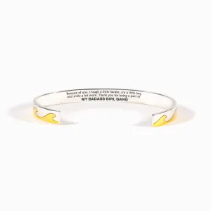 My Badass Girl Gang Waves Minimalist Bangle
