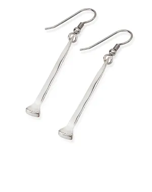 Nail Earrings - Loose Dangles, Sterling Silver
