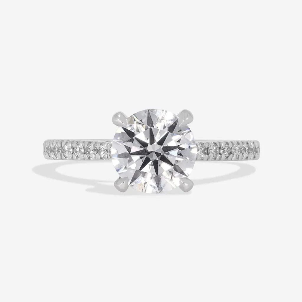 NESSA 1.70ct | Round Solitaire Lab Diamond Set in Platinum