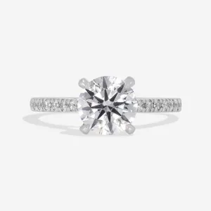 NESSA 1.70ct | Round Solitaire Lab Diamond Set in Platinum