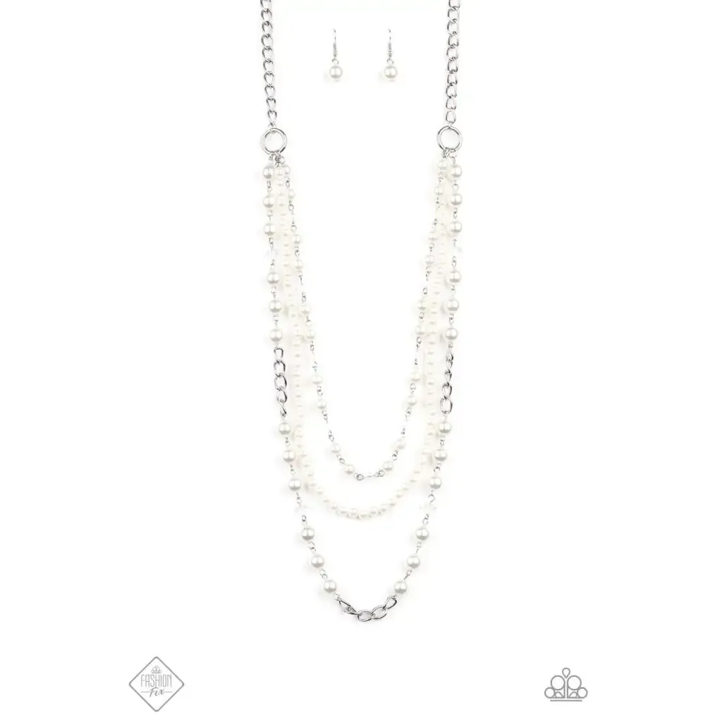 New York City Chic - White Necklace